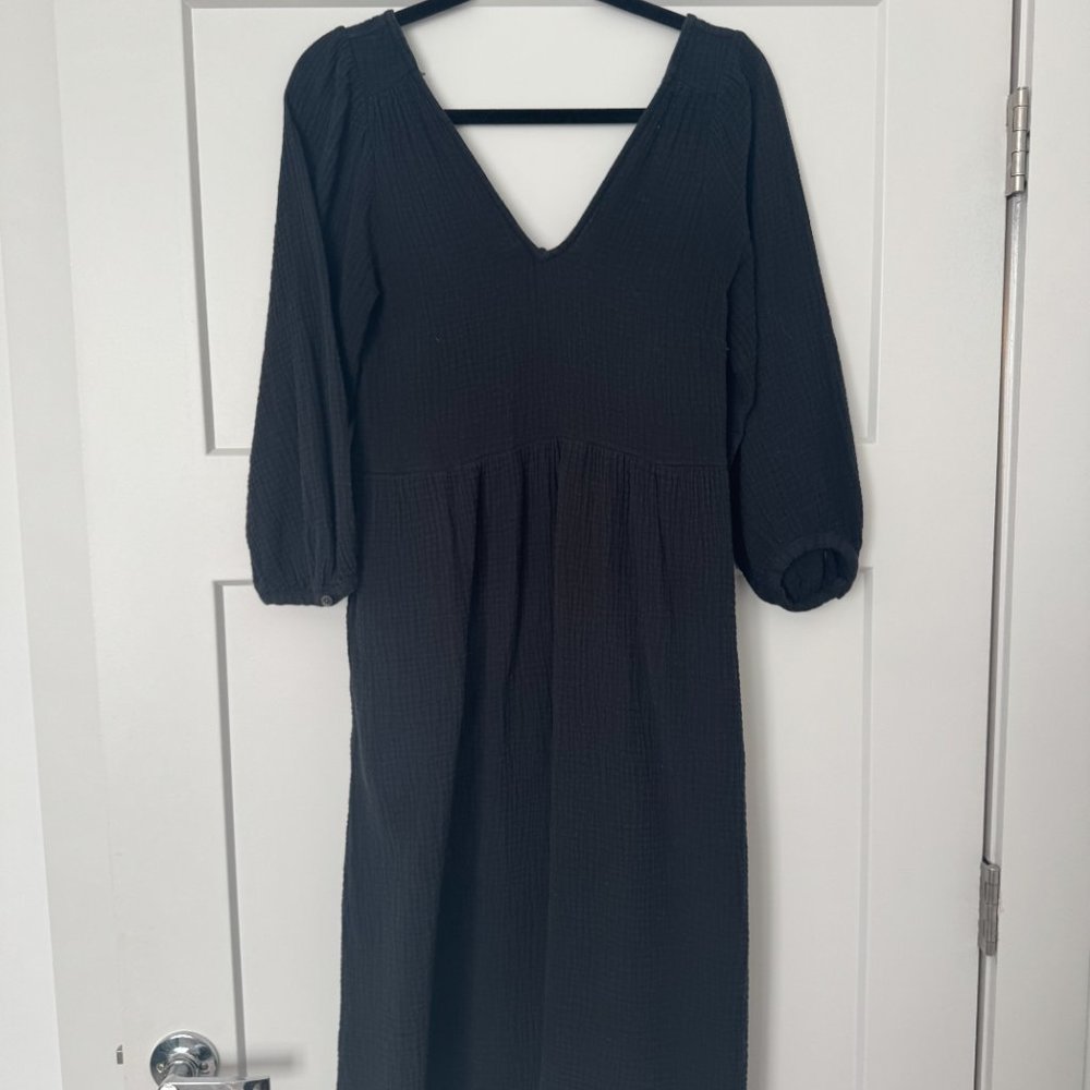 Madewell | Lightspun V-Neck Midi Dress - Picture 5 of 7